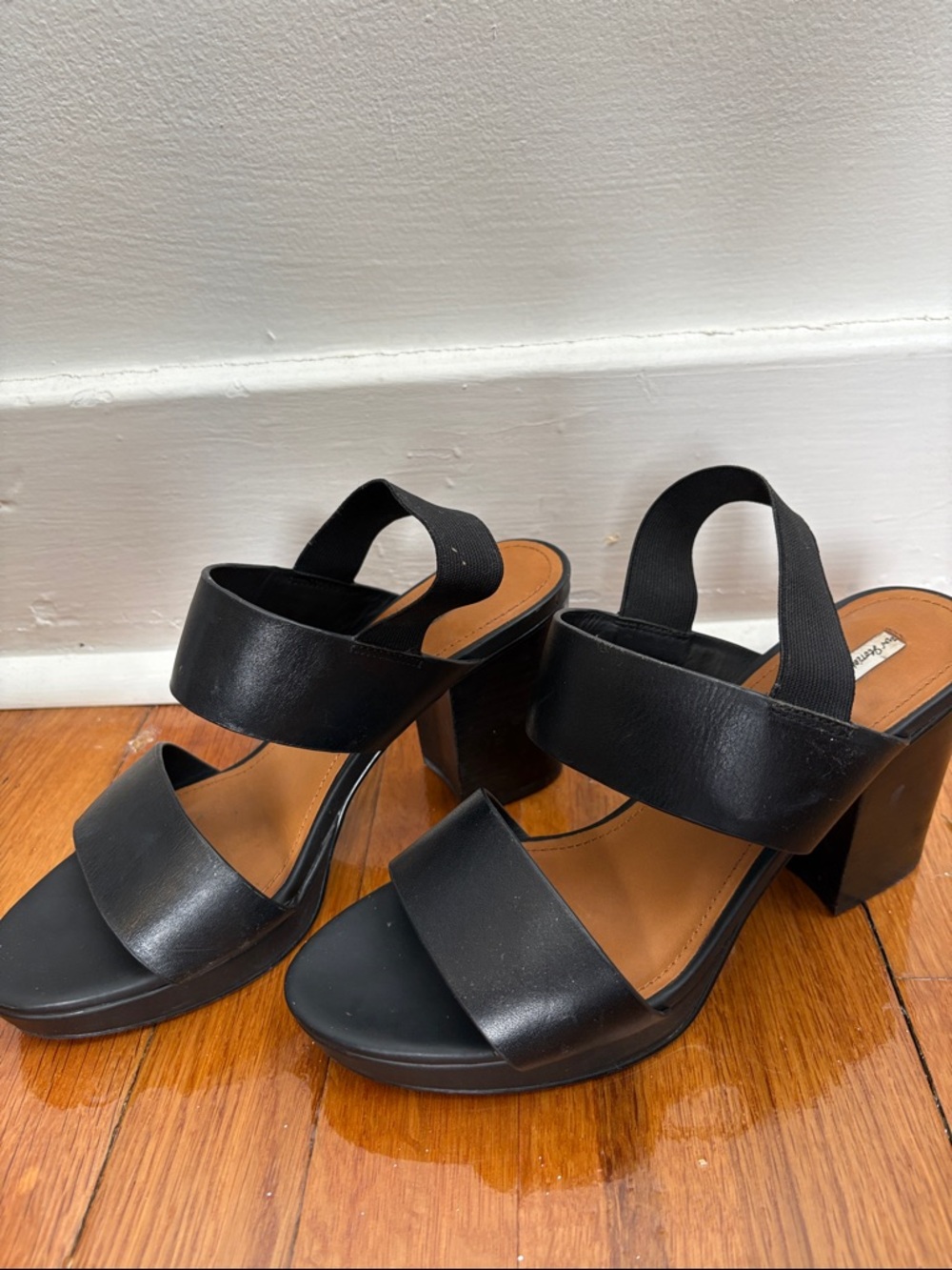 & Other Stories Black Heeled Sandals Size EU 38 / 7.5